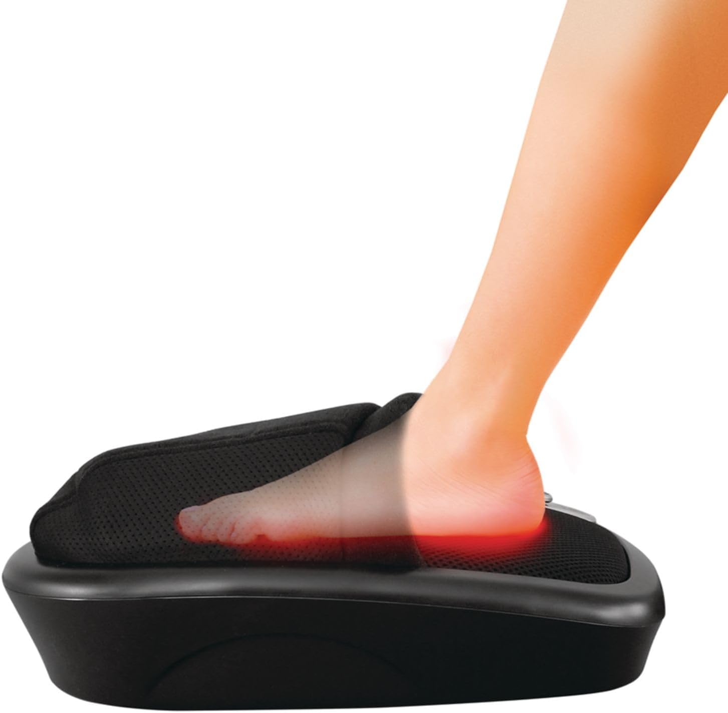 Homedics Shiatsu Air Max Foot Massager, Air Compression Massage, Deep-Kneading Rolling Massage, Soothing Heat, Pain Relief and Muscle Recovery, Relaxes Feet, Spa Therapy for Home or Office