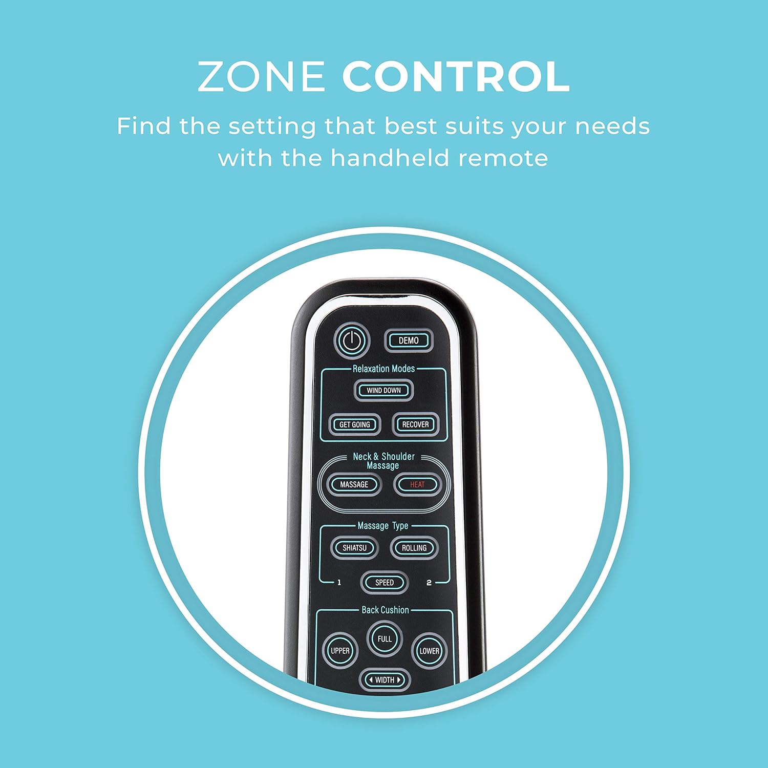 HoMedics 2-in-1 Shiatsu Massage Cushion and Cordless Body Massager, Removable Cordless Massage Pillow, Heat and Vibrating Massage Pad for Home or Office, Full Body Massage with Adjustable Settings
